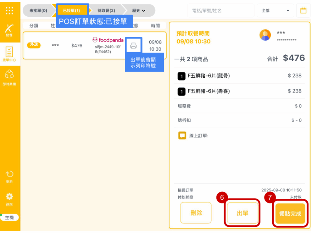 雲悦 POS 系統操作手冊 - 操作介紹 步驟圖示