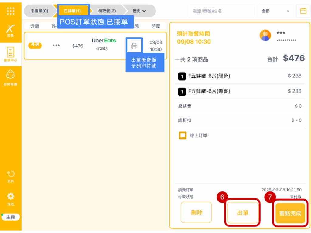 雲悦 POS 系統操作手冊 - 操作介紹 步驟圖示