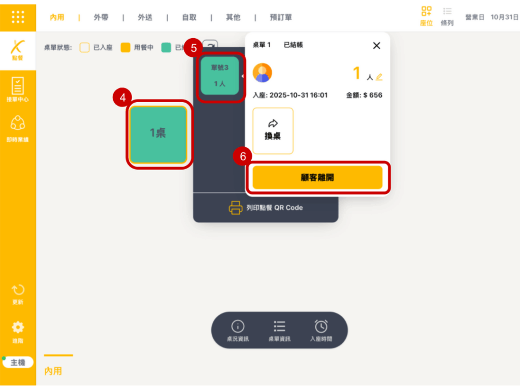 雲悦 POS 系統操作手冊 - 操作介紹 步驟圖示
